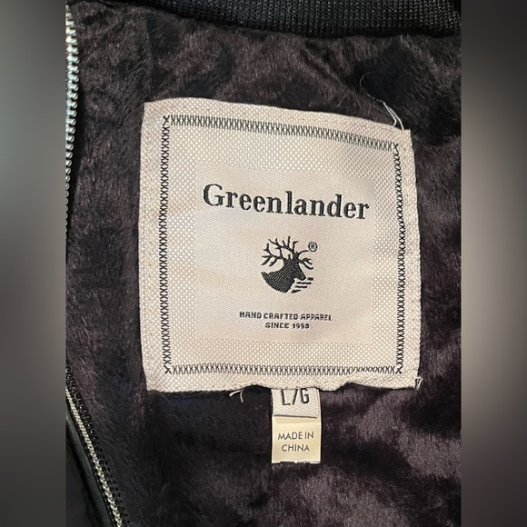 Greenlander Puffer Vest Faux Fur Hood removable Black Womens SZ. Large - Picture 3 of 16